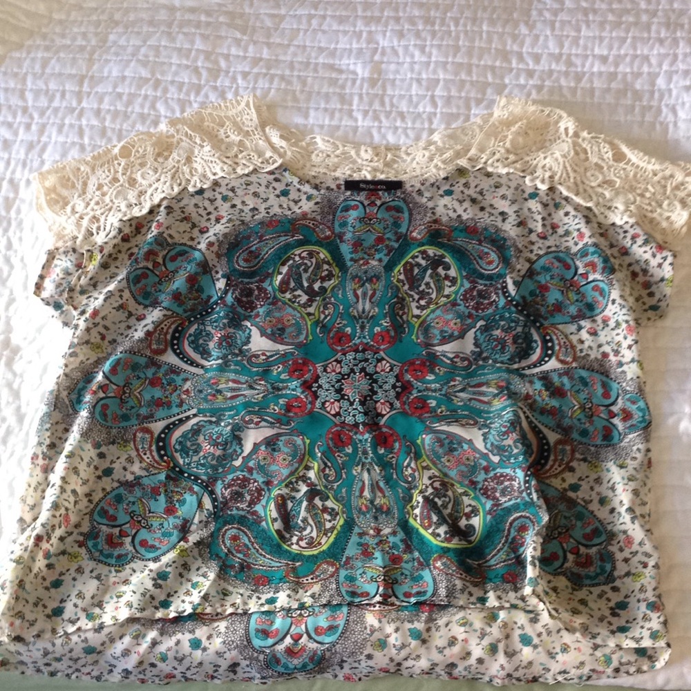 Crochet Bohemian Paisley Top